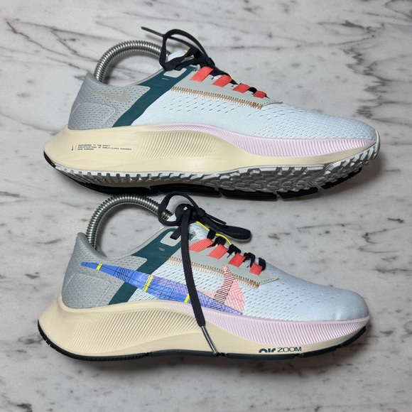Women’s Nike Zoom Pegasus 38 Blue Tint Regal Pink Size 6.5 Athletic Shoes - Picture 6 of 11